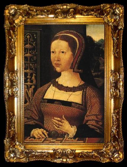 framed  Oostsanen, Jacob Cornelisz van Portrait Of A Lady Queen Elizabeth Of Denmark, ta009-2